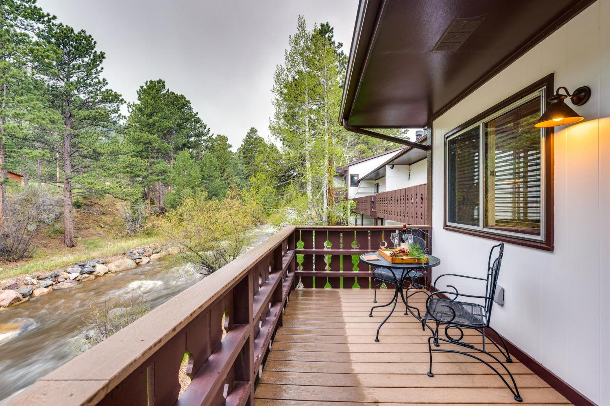 Estes Park Condo Rental Balcony With River Views! מראה חיצוני תמונה